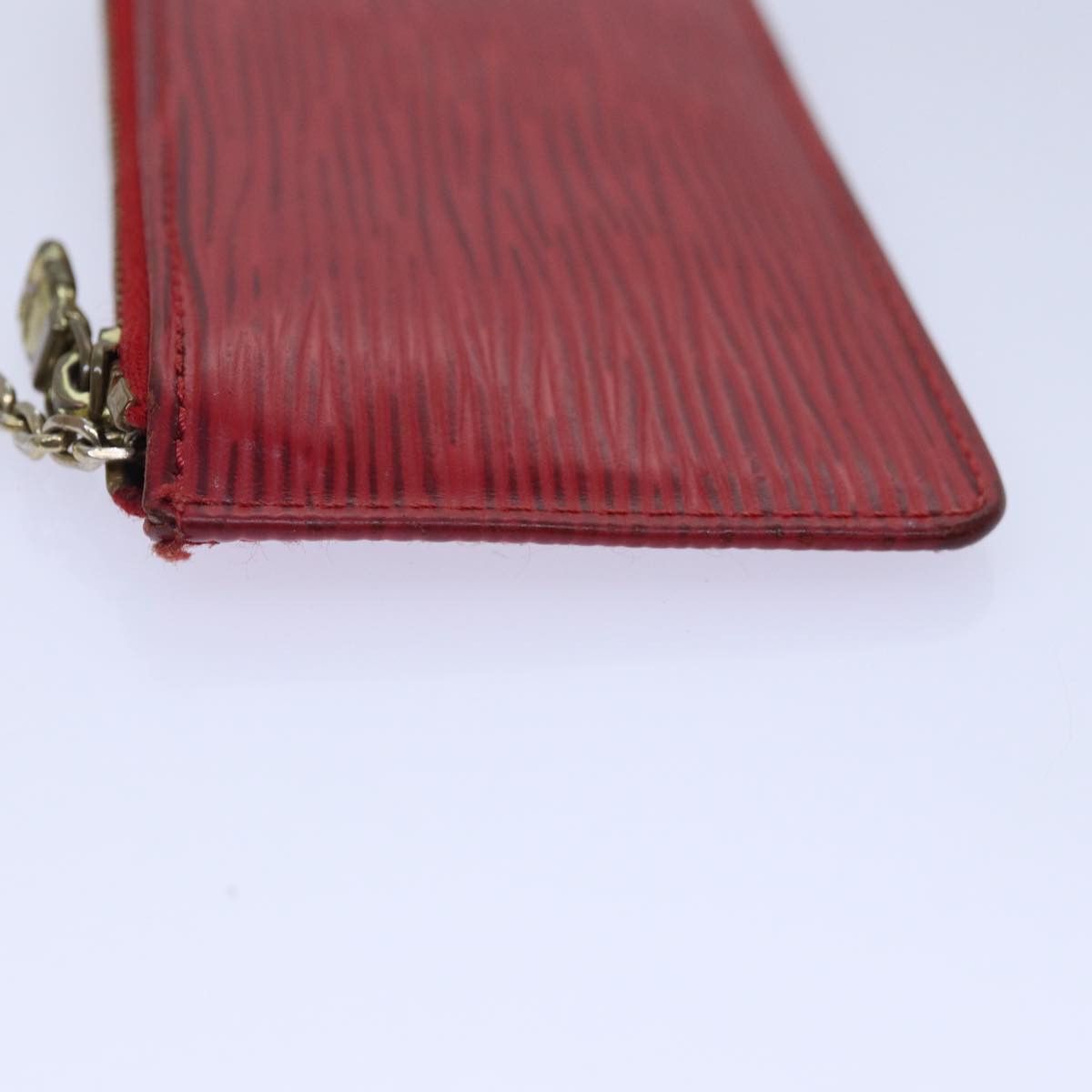 Louis Vuitton Pochette Clés Red Leather Wallet (Pre-Owned) Size ONE SIZE - 18 Thumbnail