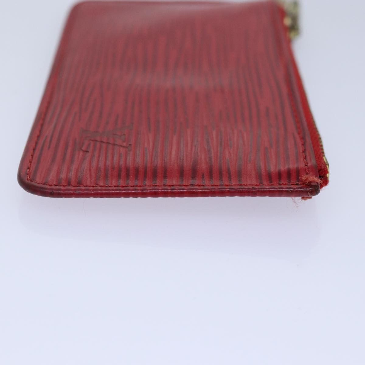 Louis Vuitton Pochette Clés Red Leather Wallet (Pre-Owned) Size ONE SIZE - 3 Thumbnail