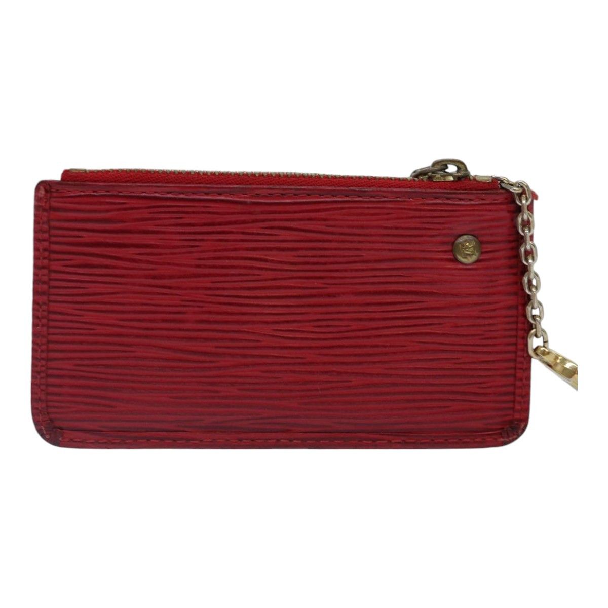 Louis Vuitton Pochette Clés Red Leather Wallet (Pre-Owned) Size ONE SIZE - 2 Thumbnail