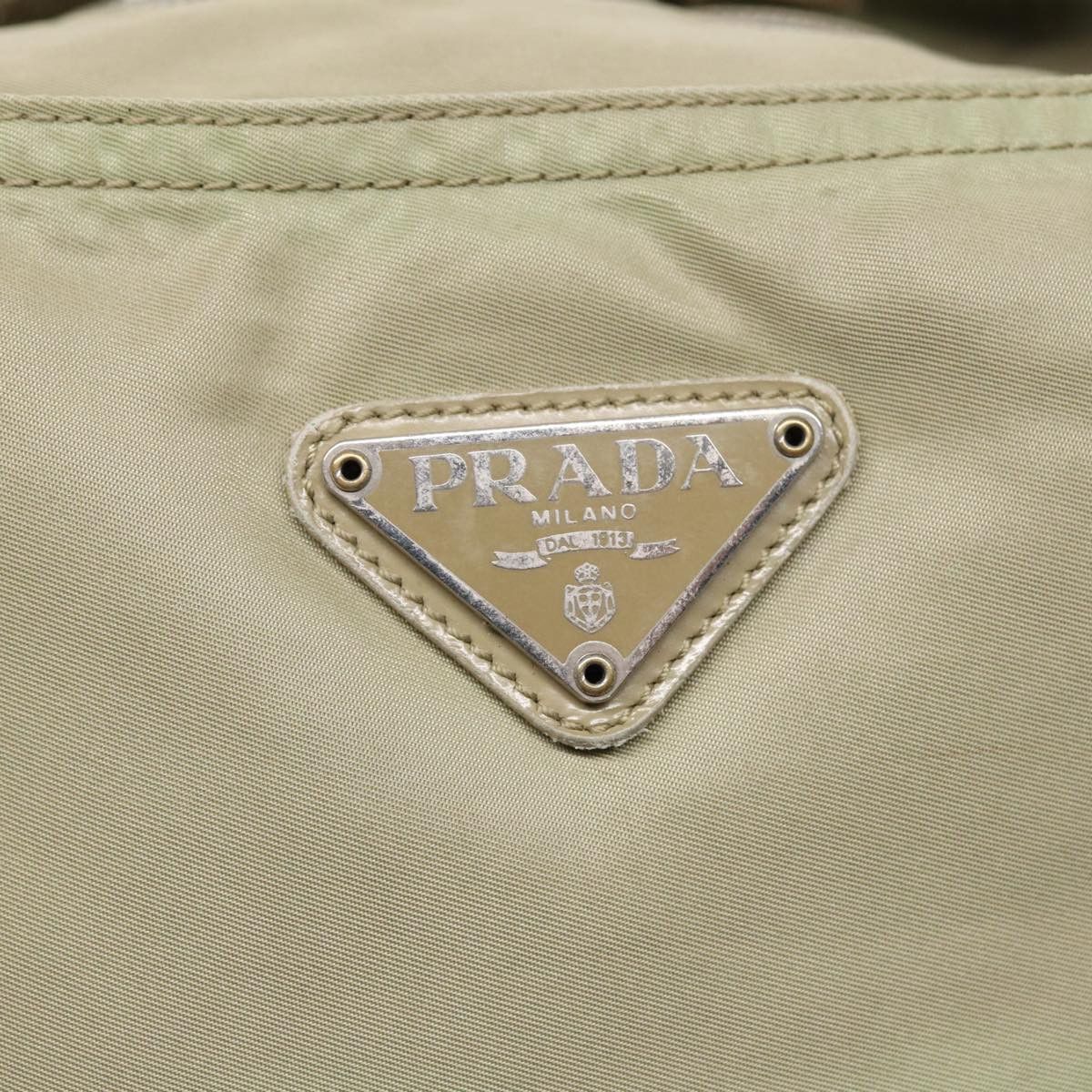 Prada Tessuto Beige Synthetic Tote Bag (Pre-Owned) Size ONE SIZE - 12 Thumbnail