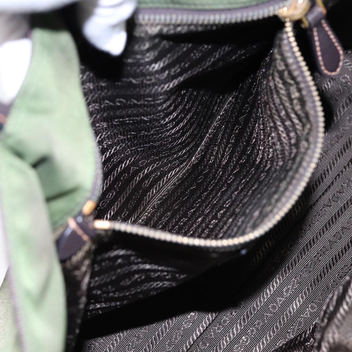 Prada Tessuto Khaki Synthetic Handbag (Pre-Owned) Size ONE SIZE - 17 Thumbnail