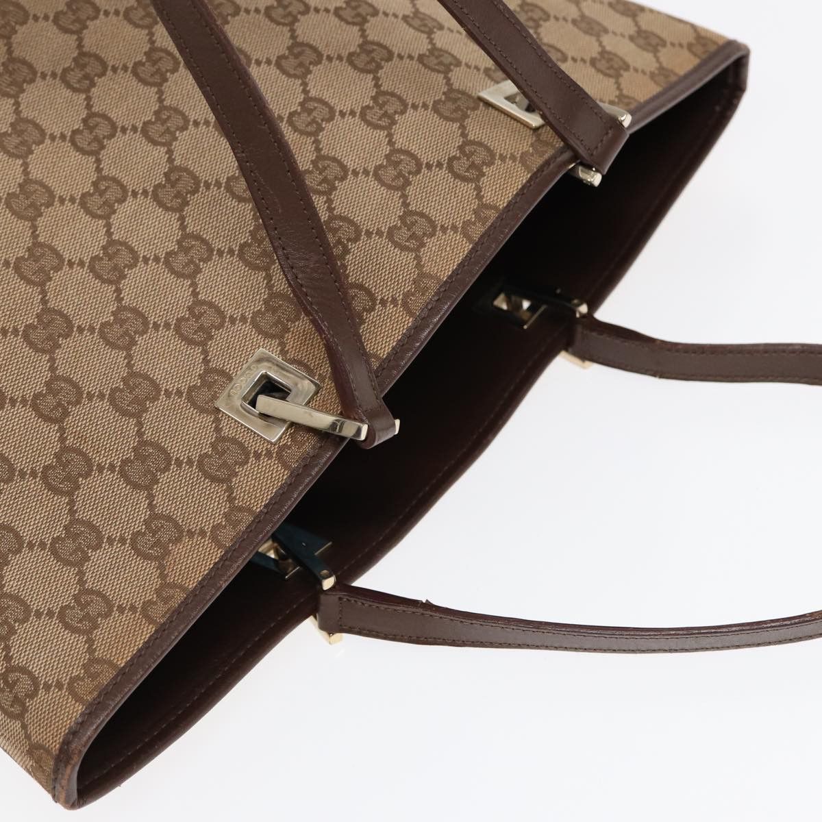 Gucci Gg Canvas Beige Canvas Tote Bag (Pre-Owned) Size ONE SIZE - 6 Thumbnail