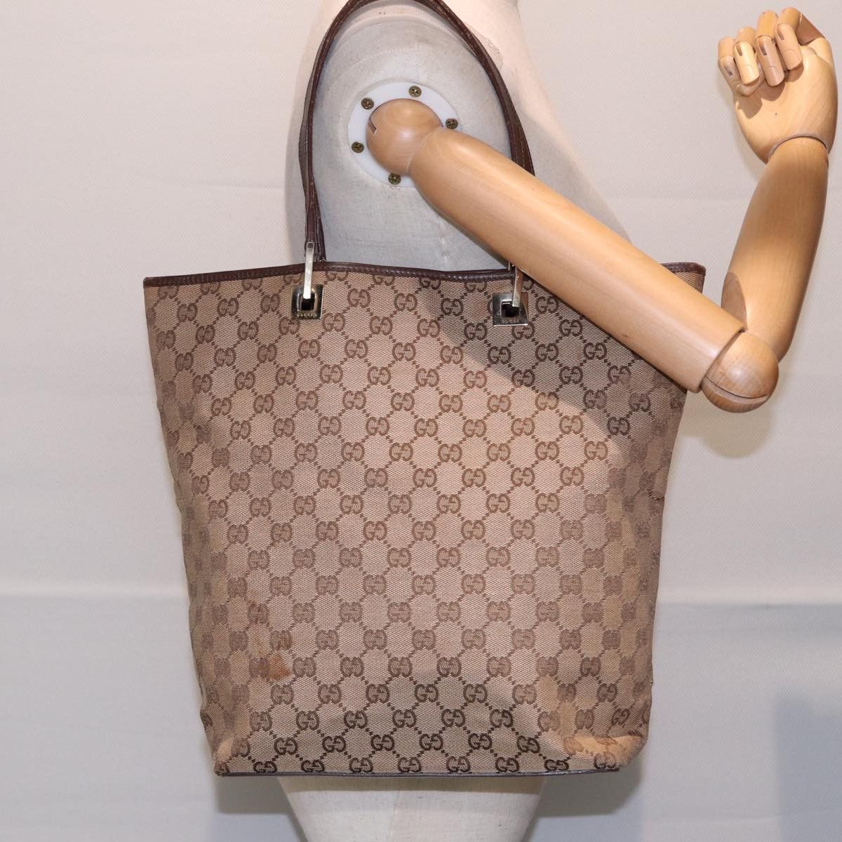 Gucci Gg Canvas Beige Canvas Tote Bag (Pre-Owned) Size ONE SIZE - 20 Thumbnail