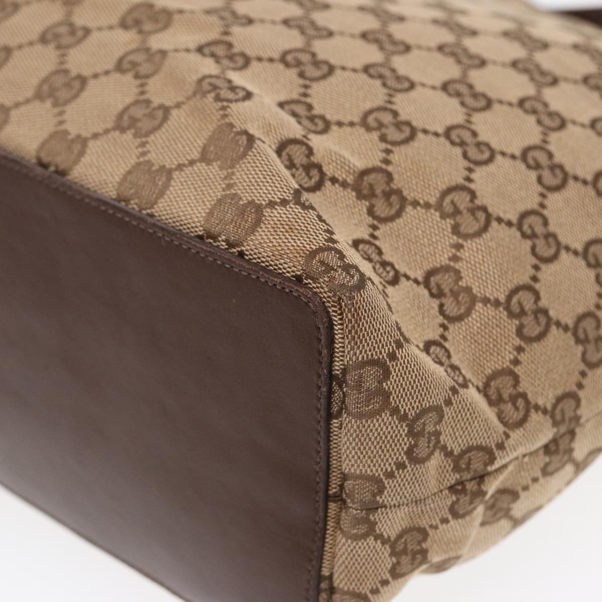 Gucci Gg Canvas Beige Canvas Tote Bag (Pre-Owned) Size ONE SIZE - 12 Thumbnail