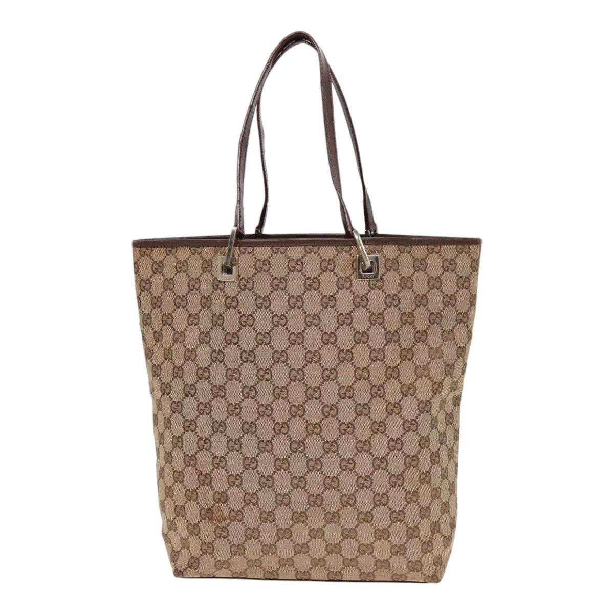 Gucci Gg Canvas Beige Canvas Tote Bag (Pre-Owned) Size ONE SIZE - 2 Thumbnail