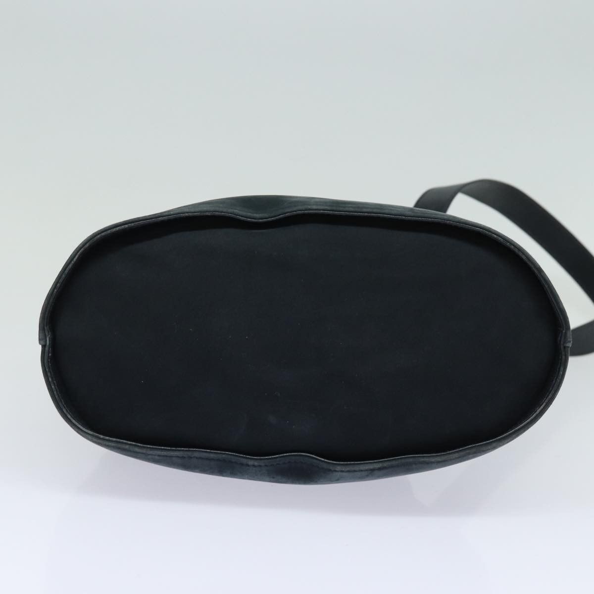 Salvatore Ferragamo Gancini Navy Suede Shoulder Bag (Pre-Owned) Size ONE SIZE - 15 Thumbnail