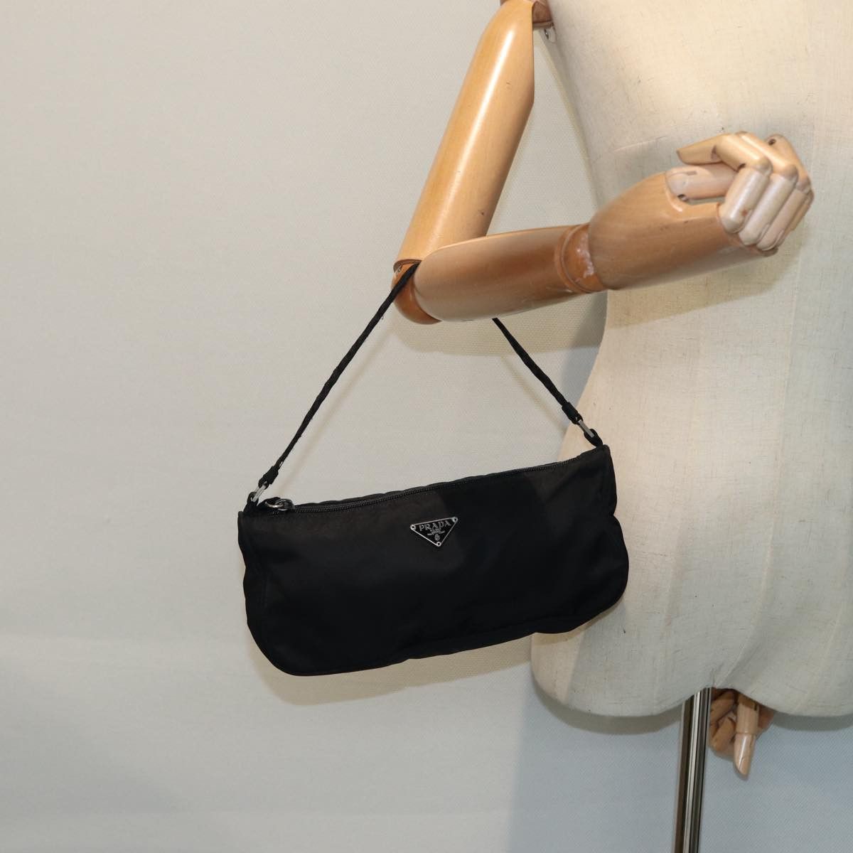 Prada Tessuto Black Synthetic Clutch Bag (Pre-Owned) Size ONE SIZE - 16 Thumbnail