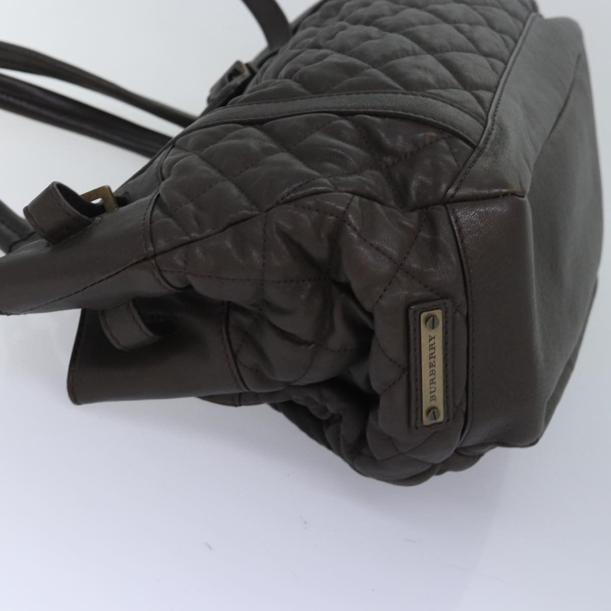 Burberry Brown Leather Tote Bag (Pre-Owned) Size ONE SIZE - 11 Thumbnail