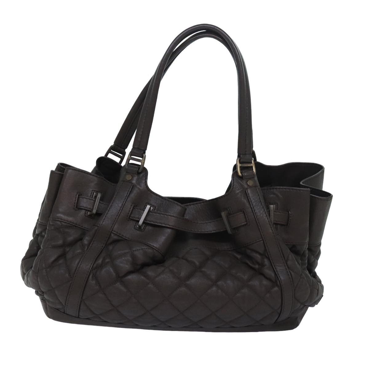 Burberry Brown Leather Tote Bag (Pre-Owned) Size ONE SIZE - 2 Thumbnail