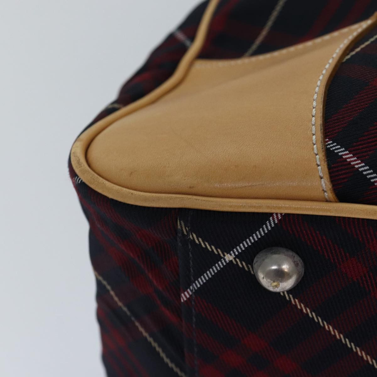 Burberry Nova Check Red Synthetic Travel Bag (Pre-Owned) Size ONE SIZE - 16 Thumbnail