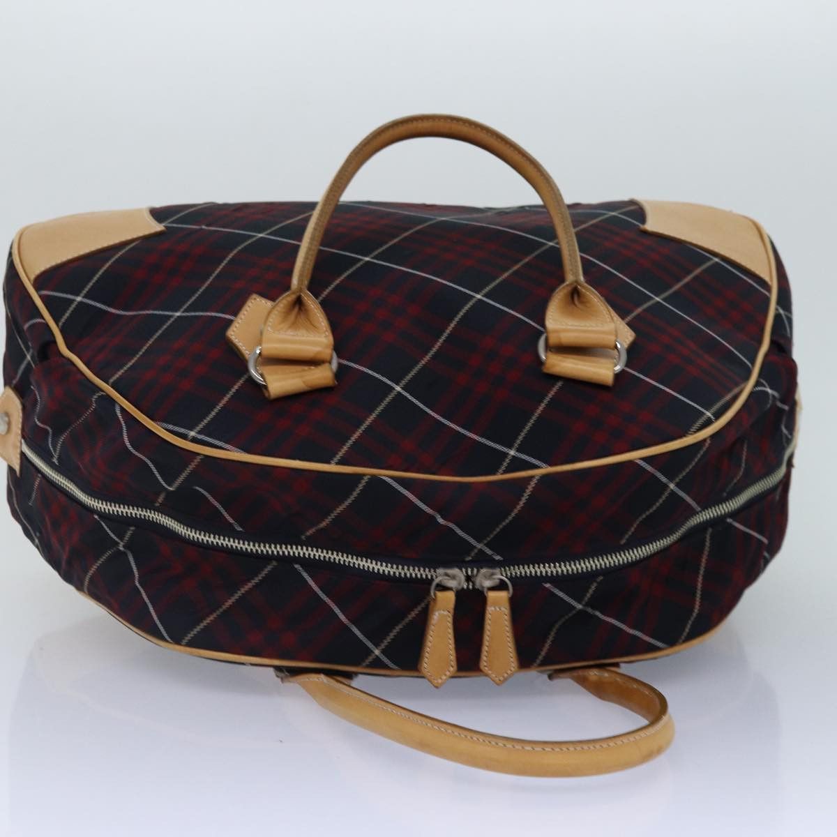 Burberry Nova Check Red Synthetic Travel Bag (Pre-Owned) Size ONE SIZE - 6 Thumbnail