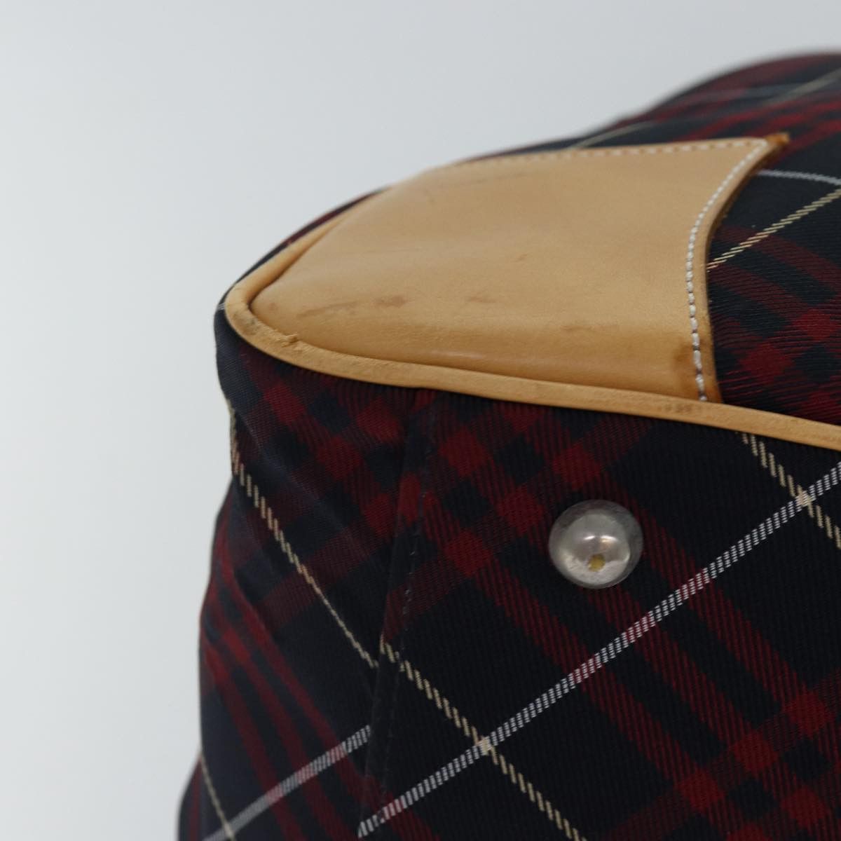 Burberry Nova Check Red Synthetic Travel Bag (Pre-Owned) Size ONE SIZE - 14 Thumbnail