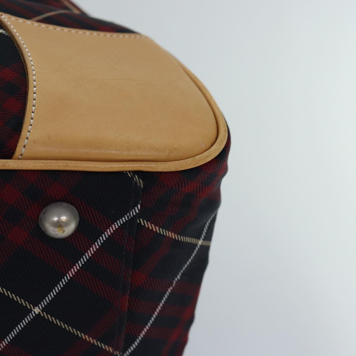 Burberry Nova Check Red Synthetic Travel Bag (Pre-Owned) Size ONE SIZE - 15 Thumbnail