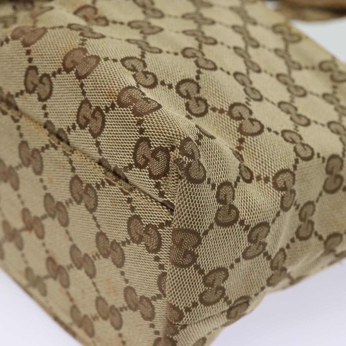 Gucci Gg Canvas Beige Canvas Handbag (Pre-Owned) Size ONE SIZE - 17 Thumbnail