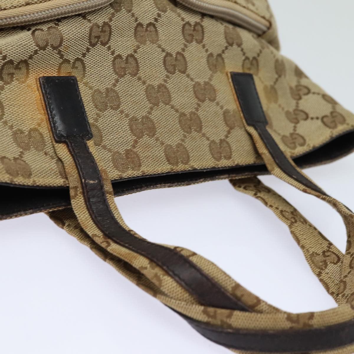 Gucci Gg Canvas Beige Canvas Handbag (Pre-Owned) Size ONE SIZE - 12 Thumbnail