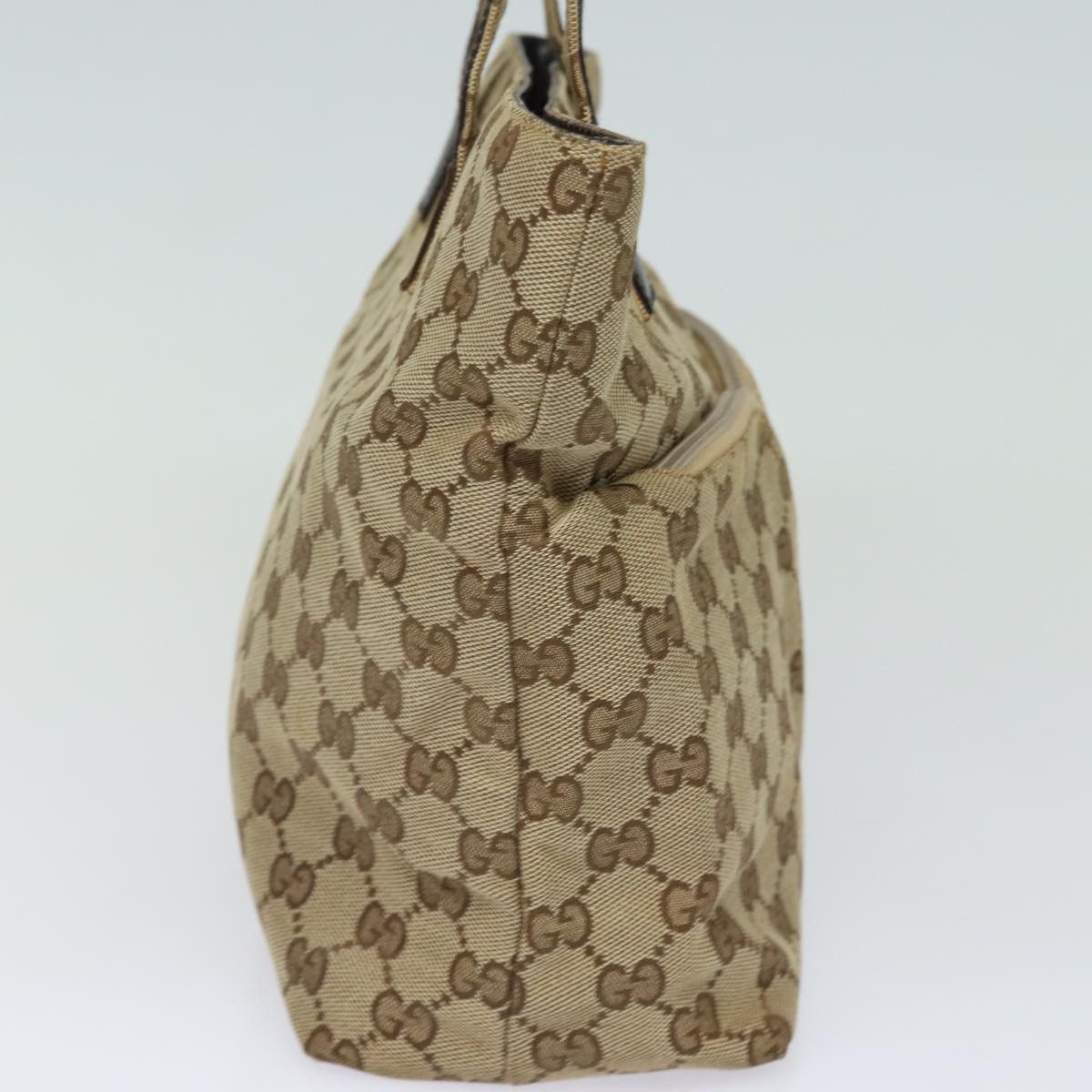 Gucci Gg Canvas Beige Canvas Handbag (Pre-Owned) Size ONE SIZE - 4 Thumbnail