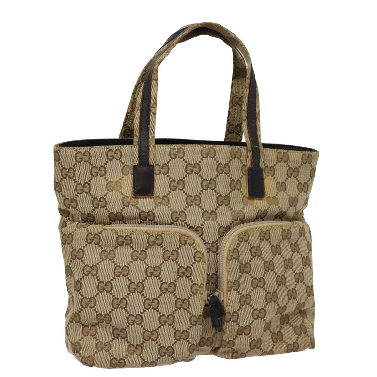Gucci Gg Canvas Beige Canvas Handbag (Pre-Owned) Size ONE SIZE - 16 Thumbnail