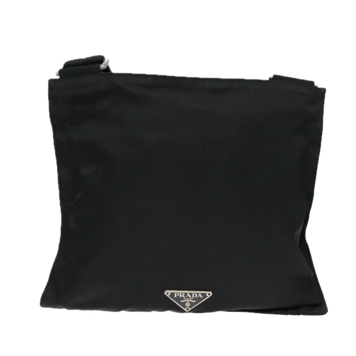 Prada Tessuto Black Synthetic Shoulder Bag (Pre-Owned) Size ONE SIZE - 12 Thumbnail