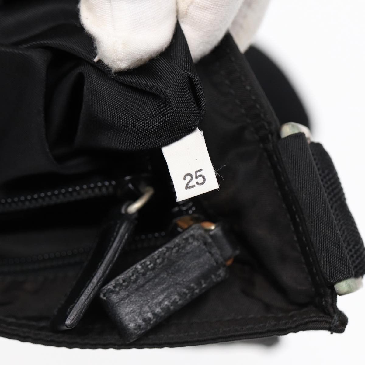 Prada Tessuto Black Synthetic Shoulder Bag (Pre-Owned) Size ONE SIZE - 6 Thumbnail