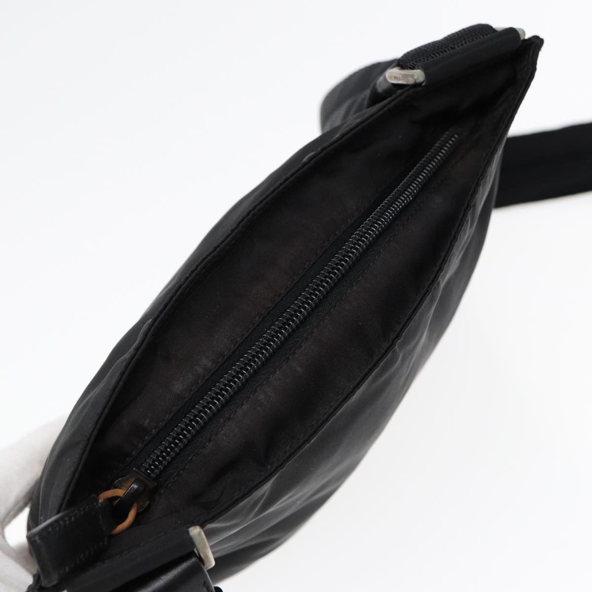 Prada Tessuto Black Synthetic Shoulder Bag (Pre-Owned) Size ONE SIZE - 13 Thumbnail