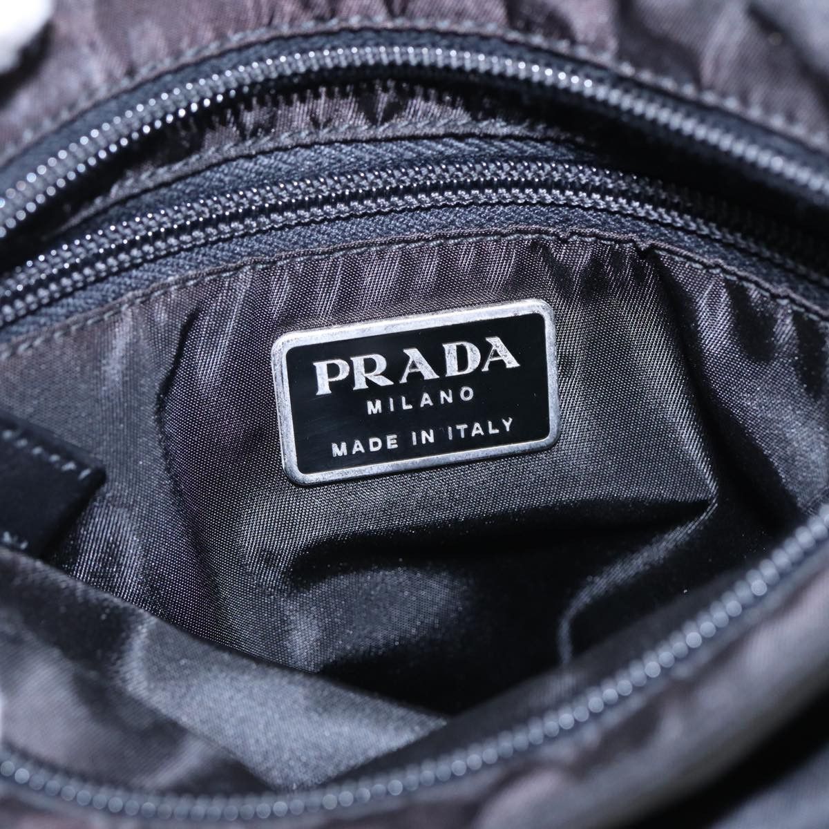 Prada Tessuto Black Synthetic Shoulder Bag (Pre-Owned) Size ONE SIZE - 11 Thumbnail