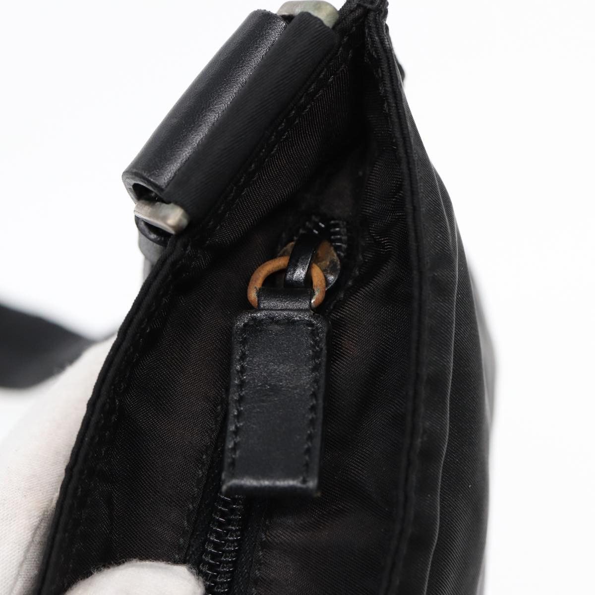 Prada Tessuto Black Synthetic Shoulder Bag (Pre-Owned) Size ONE SIZE - 19 Thumbnail