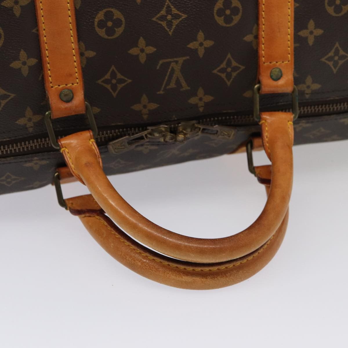 Louis Vuitton Keepall 60 Brown Canvas Travel Bag (Pre-Owned) Size ONE SIZE - 11 Thumbnail