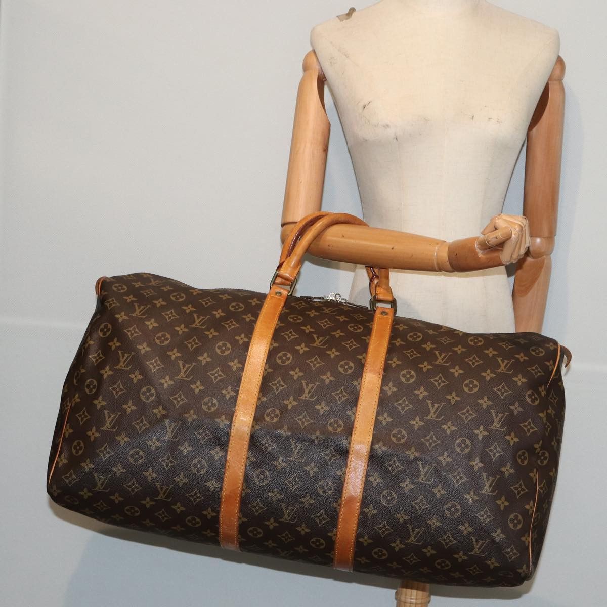 Louis Vuitton Keepall 60 Brown Canvas Travel Bag (Pre-Owned) Size ONE SIZE - 7 Thumbnail