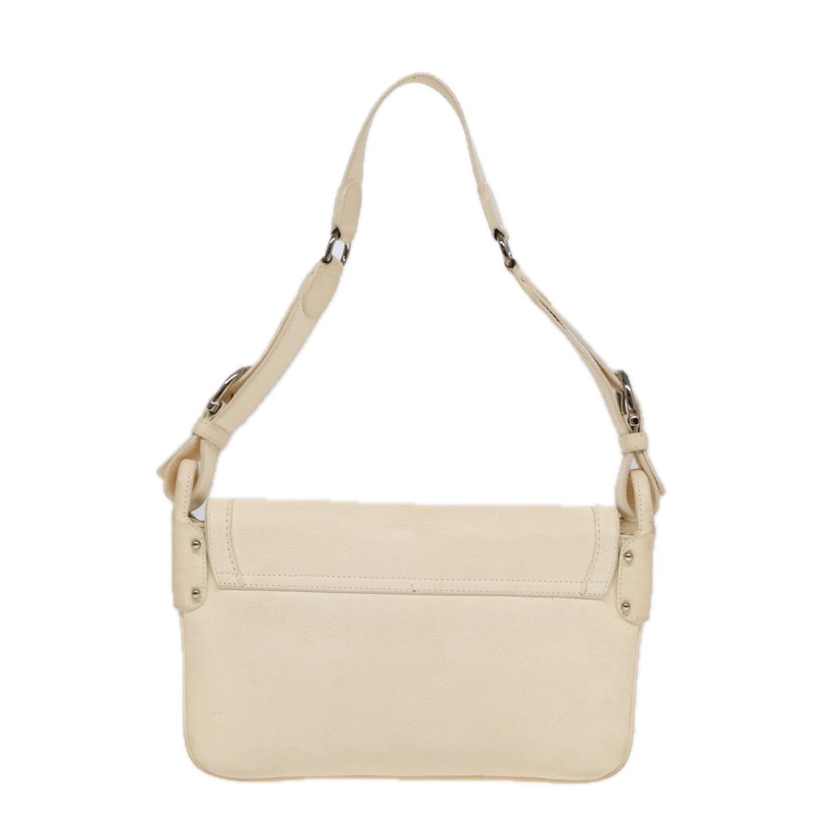 Salvatore Ferragamo Gancini Beige Leather Shoulder Bag (Pre-Owned) Size ONE SIZE - 2 Thumbnail