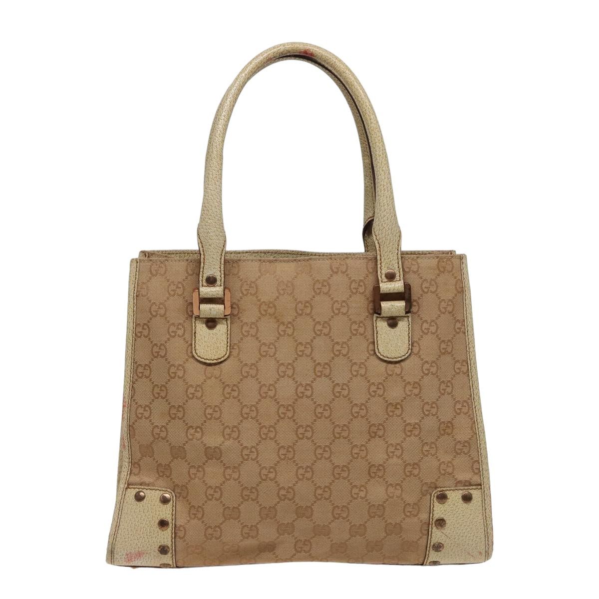 Gucci Gg Canvas Beige Canvas Handbag (Pre-Owned) Size ONE SIZE - 2 Thumbnail