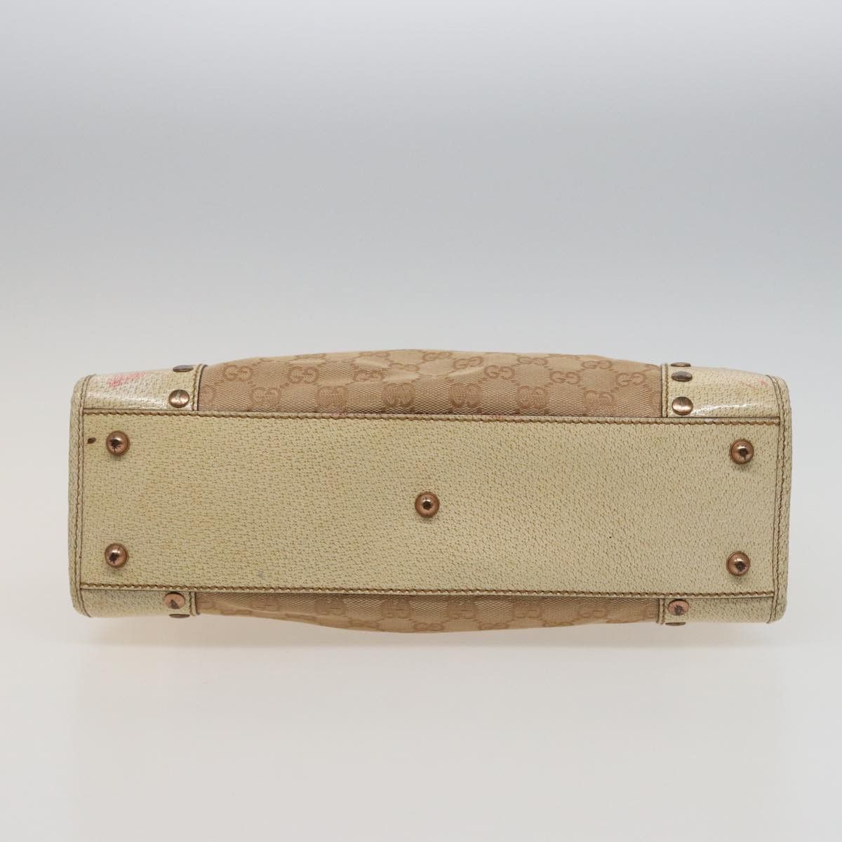Gucci Gg Canvas Beige Canvas Handbag (Pre-Owned) Size ONE SIZE - 3 Thumbnail