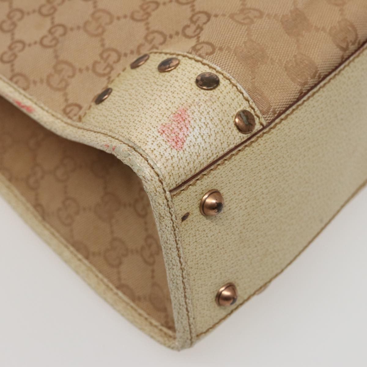 Gucci Gg Canvas Beige Canvas Handbag (Pre-Owned) Size ONE SIZE - 16 Thumbnail
