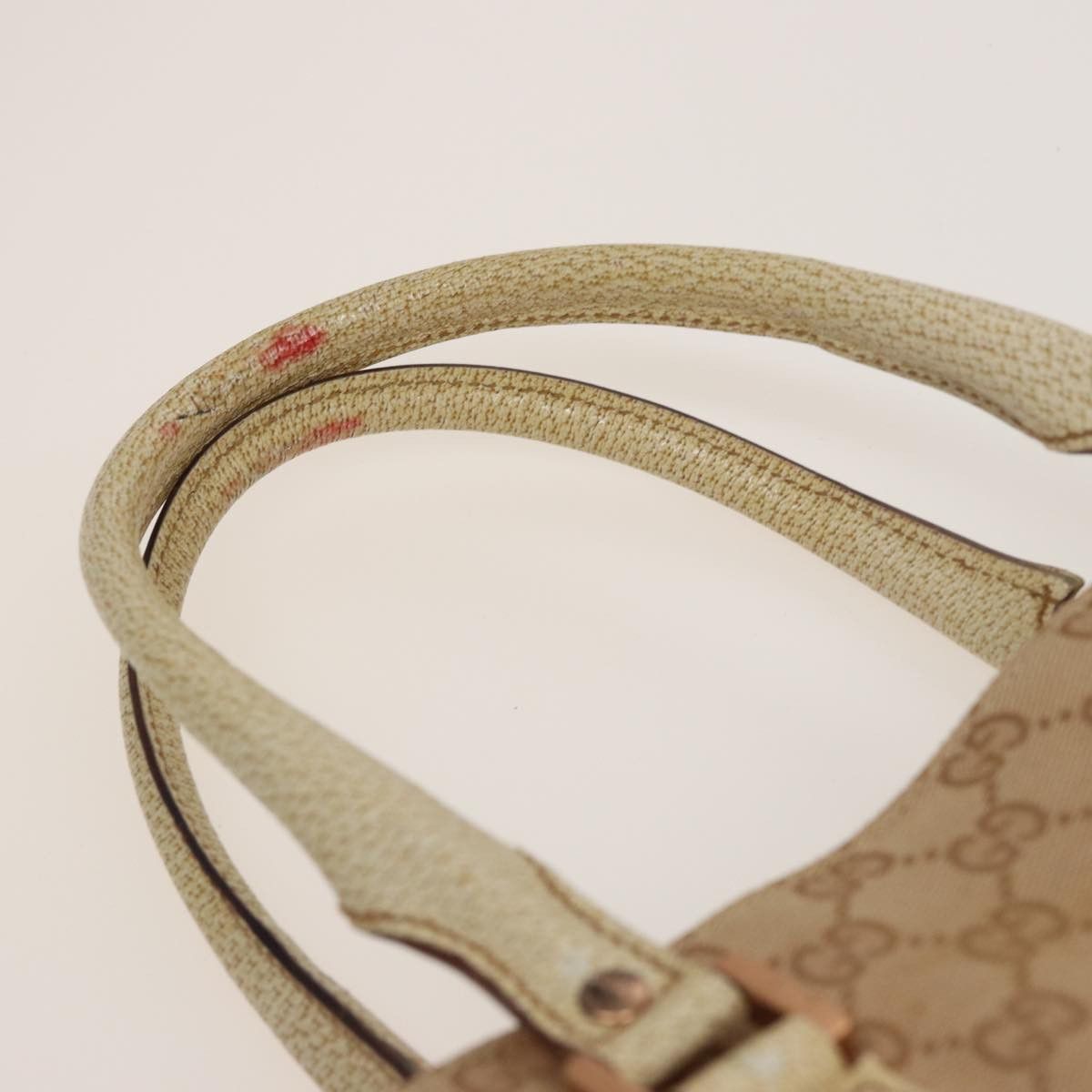 Gucci Gg Canvas Beige Canvas Handbag (Pre-Owned) Size ONE SIZE - 13 Thumbnail