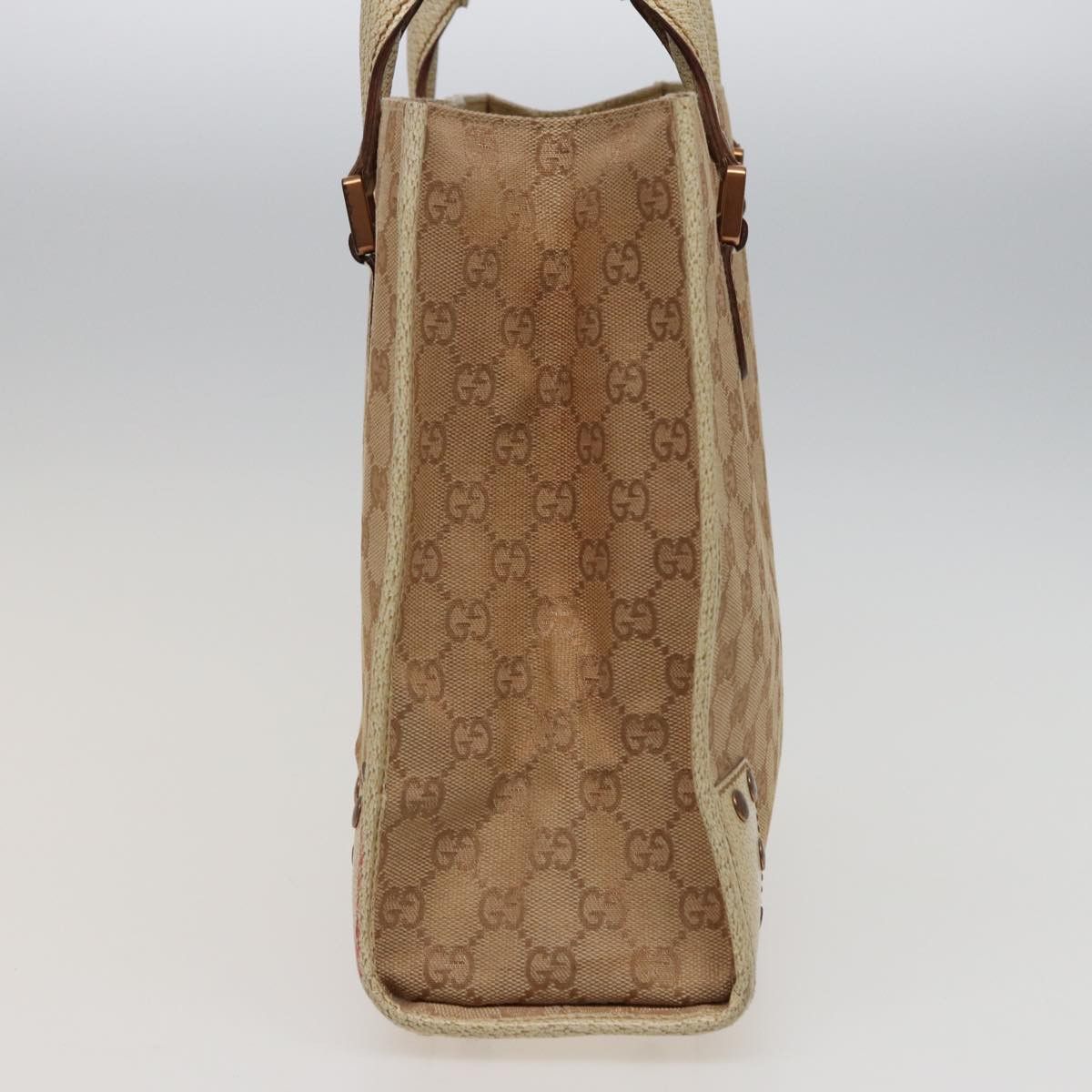 Gucci Gg Canvas Beige Canvas Handbag (Pre-Owned) Size ONE SIZE - 10 Thumbnail