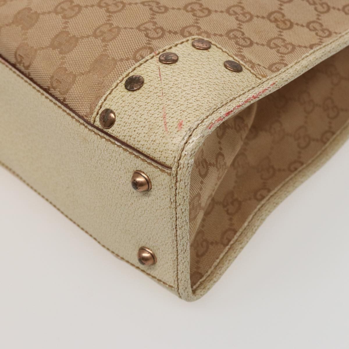 Gucci Gg Canvas Beige Canvas Handbag (Pre-Owned) Size ONE SIZE - 15 Thumbnail