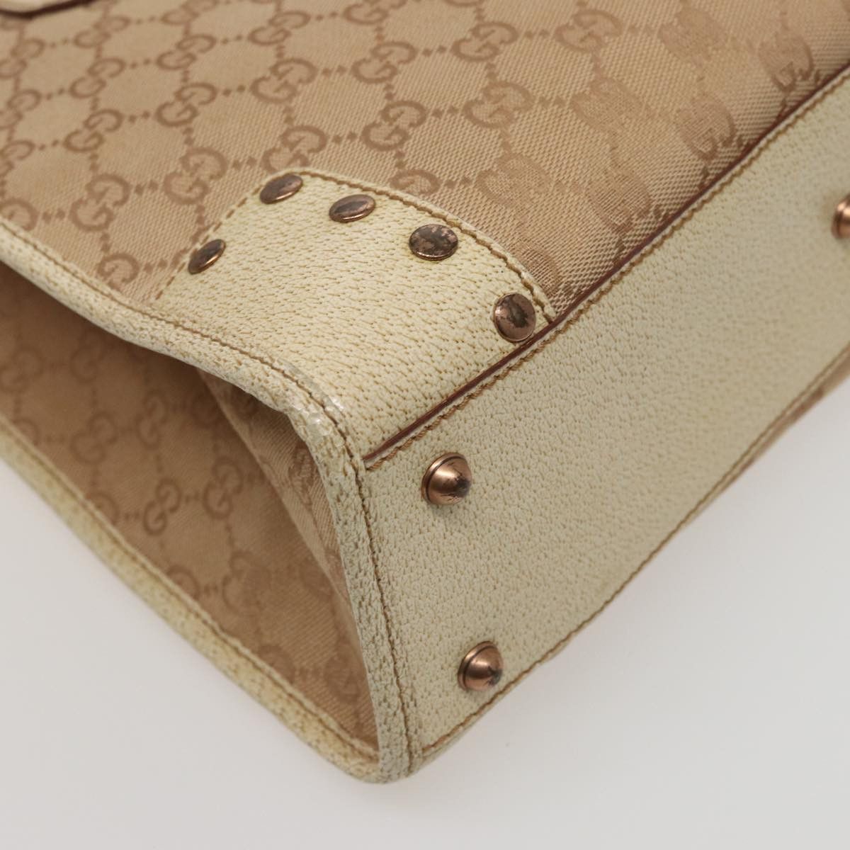 Gucci Gg Canvas Beige Canvas Handbag (Pre-Owned) Size ONE SIZE - 19 Thumbnail