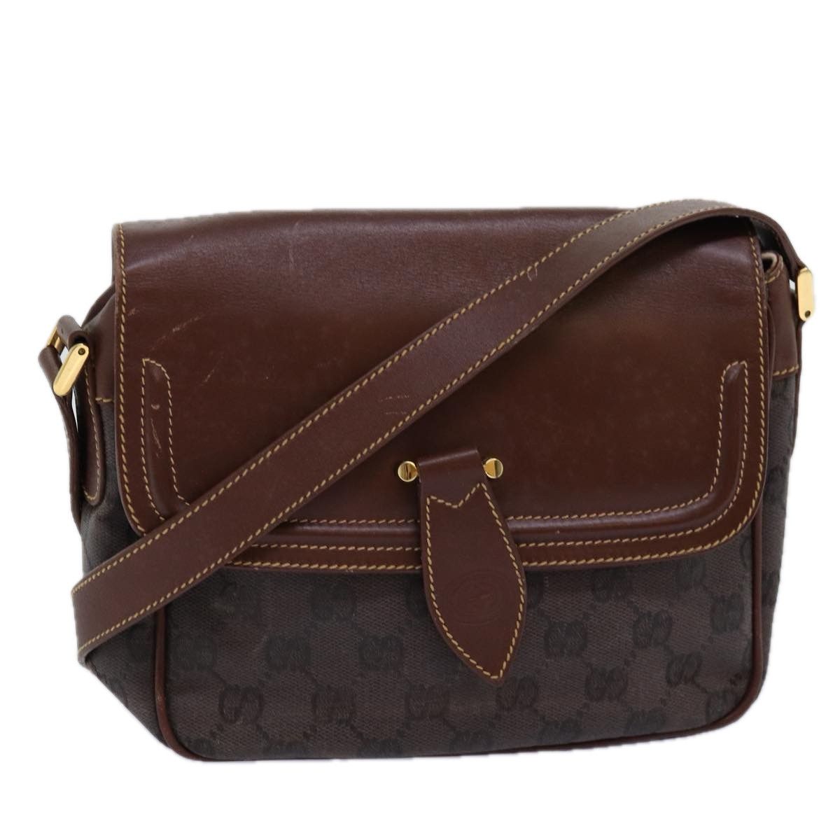 Gucci Gg Canvas Brown Canvas Shoulder Bag (Pre-Owned) Size ONE SIZE - 19 Thumbnail