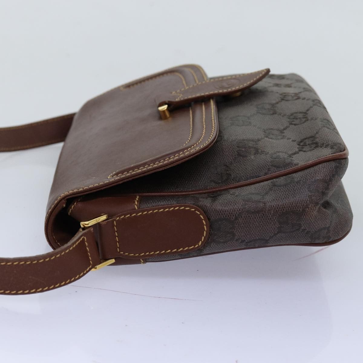 Gucci Gg Canvas Brown Canvas Shoulder Bag (Pre-Owned) Size ONE SIZE - 8 Thumbnail