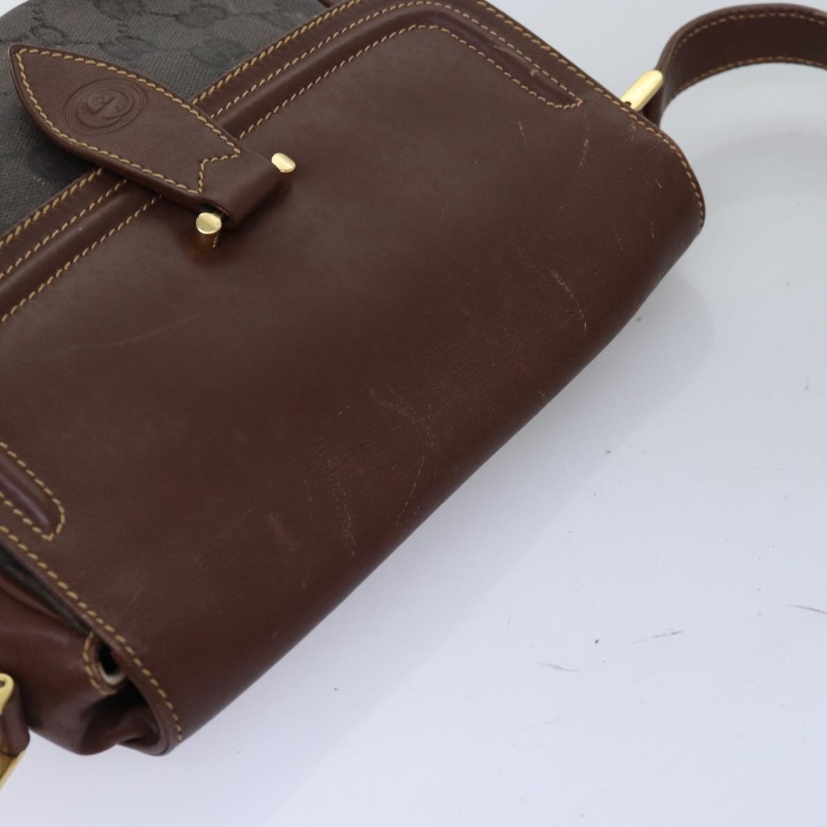 Gucci Gg Canvas Brown Canvas Shoulder Bag (Pre-Owned) Size ONE SIZE - 4 Thumbnail