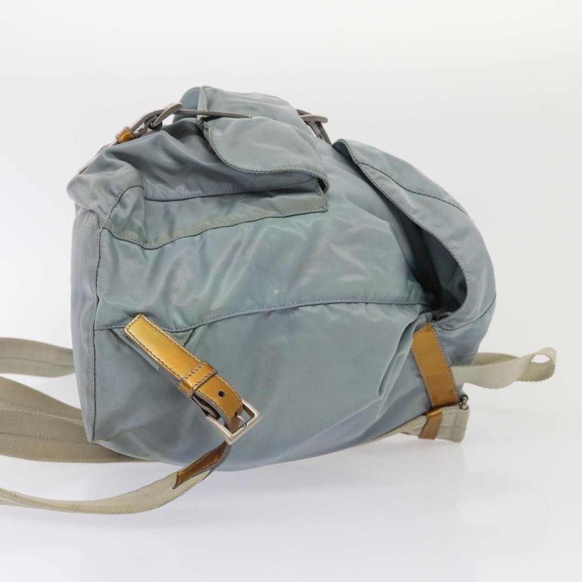 Prada Tessuto Blue Synthetic Backpack Bag (Pre-Owned) Size ONE SIZE - 8 Thumbnail