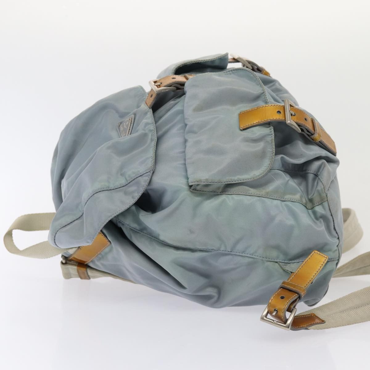 Prada Tessuto Blue Synthetic Backpack Bag (Pre-Owned) Size ONE SIZE - 9 Thumbnail
