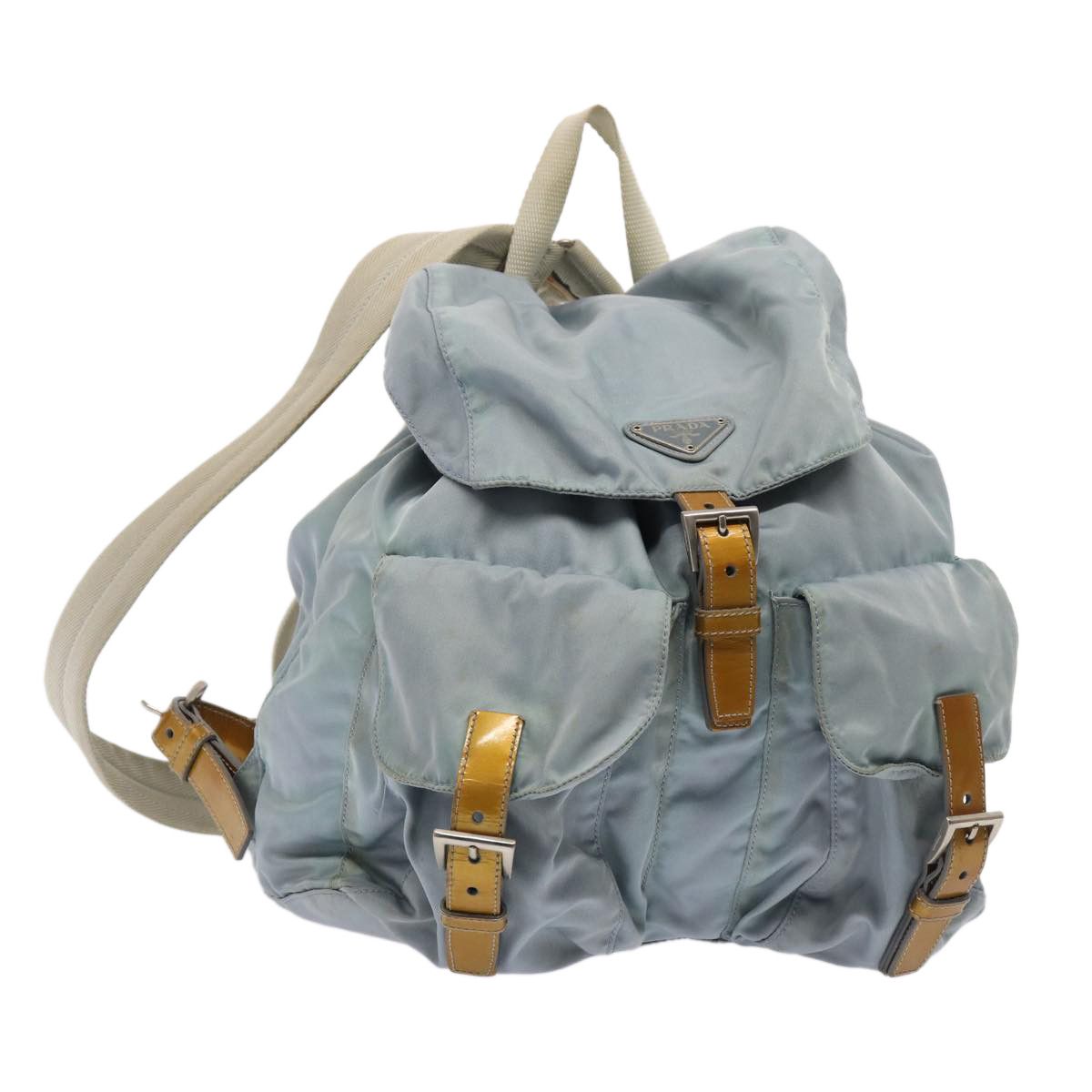 Prada Tessuto Blue Synthetic Backpack Bag (Pre-Owned) Size ONE SIZE - 15 Thumbnail