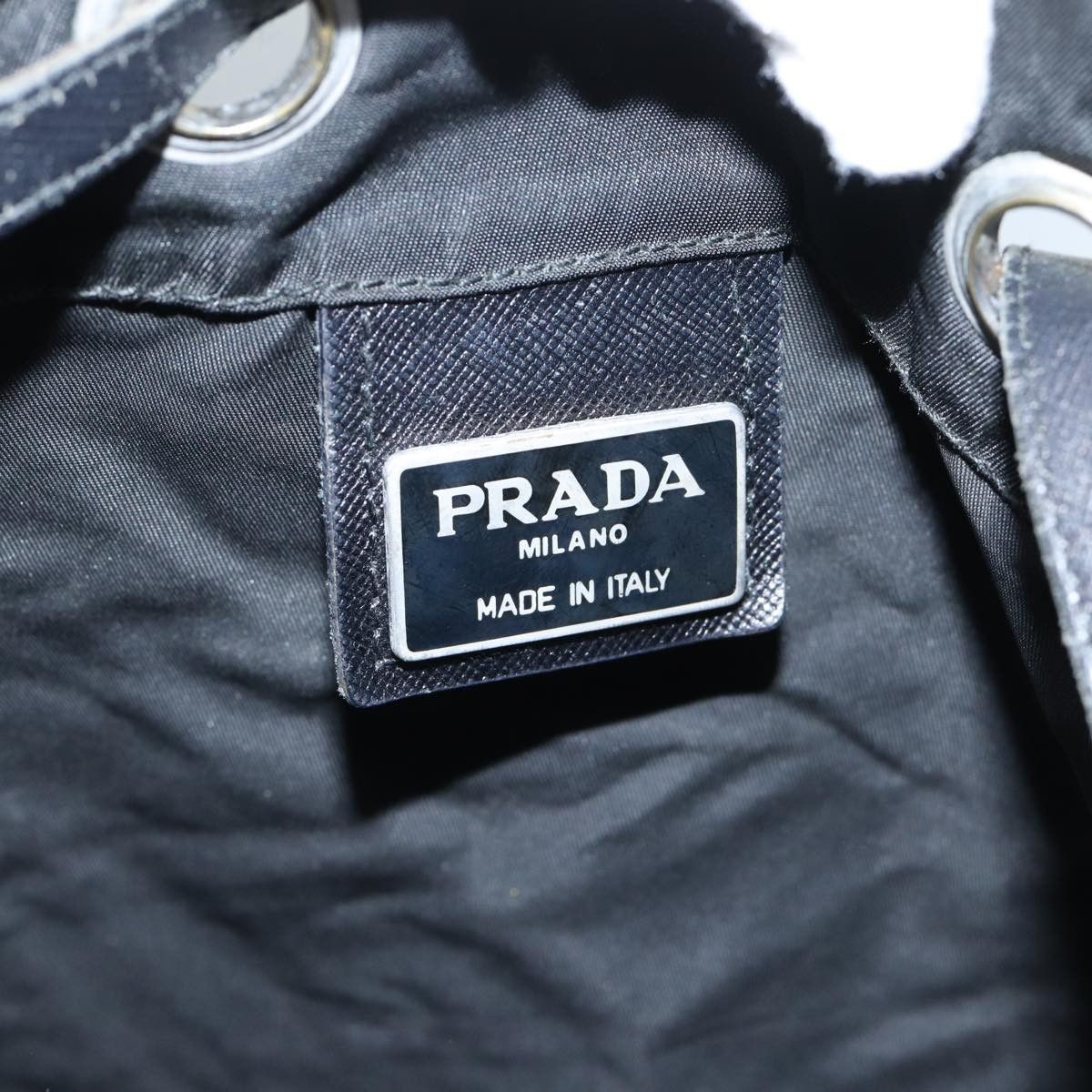 Prada Tessuto Black Synthetic Shoulder Bag (Pre-Owned) Size ONE SIZE - 9 Thumbnail