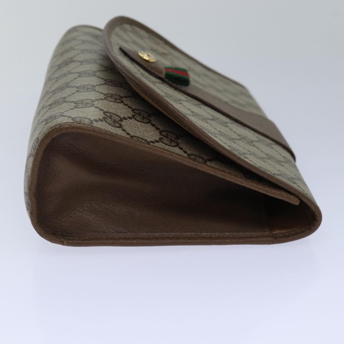 Gucci Sherry Beige Canvas Clutch Bag (Pre-Owned) Size ONE SIZE - 4 Thumbnail