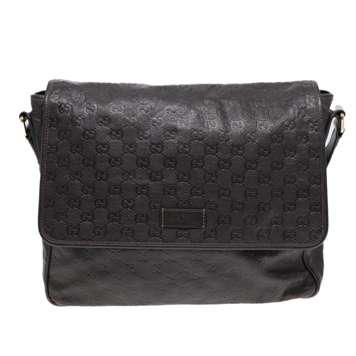 Gucci ssima Brown Leather Shoulder Bag (Pre-Owned) Size ONE SIZE - 14 Thumbnail