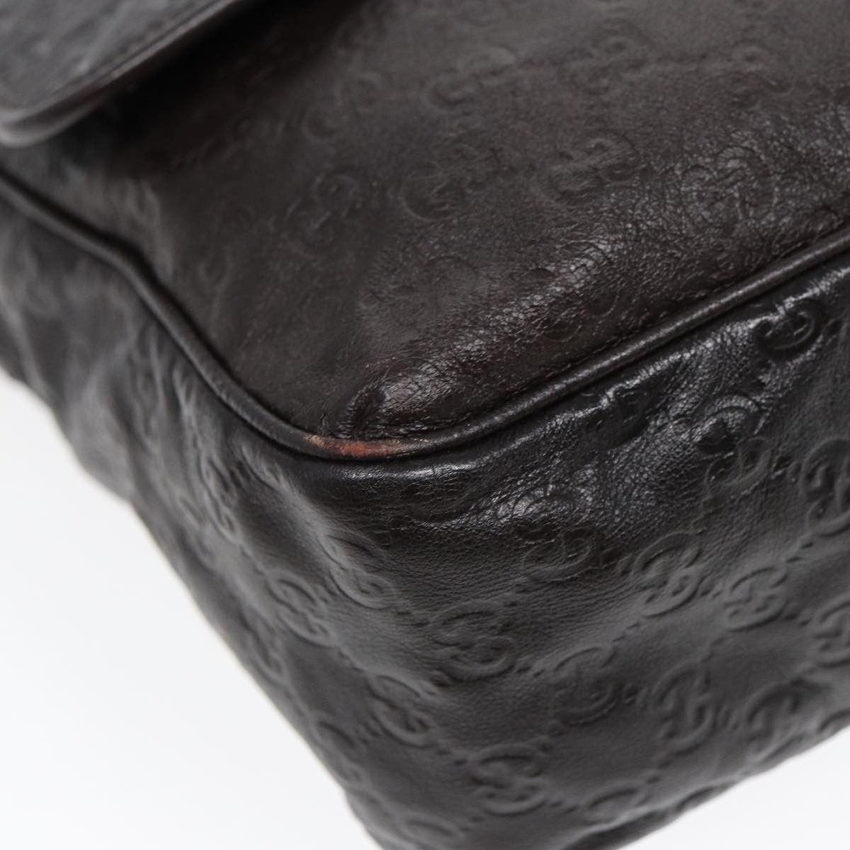 Gucci ssima Brown Leather Shoulder Bag (Pre-Owned) Size ONE SIZE - 6 Thumbnail
