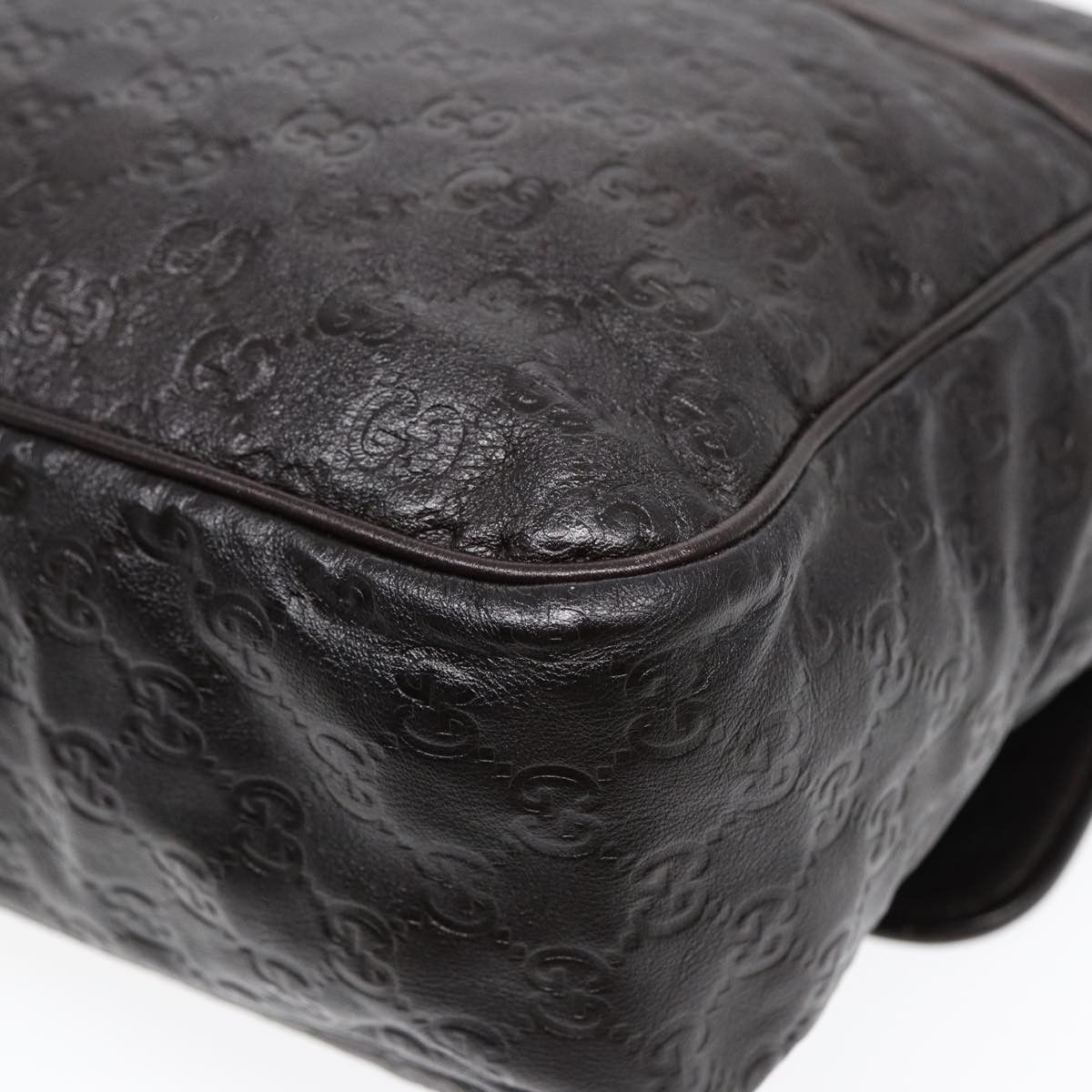 Gucci ssima Brown Leather Shoulder Bag (Pre-Owned) Size ONE SIZE - 7 Thumbnail