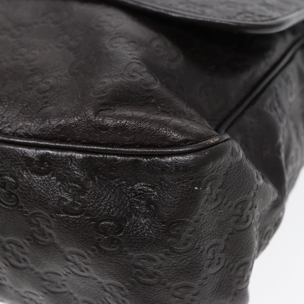 Gucci ssima Brown Leather Shoulder Bag (Pre-Owned) Size ONE SIZE - 8 Thumbnail