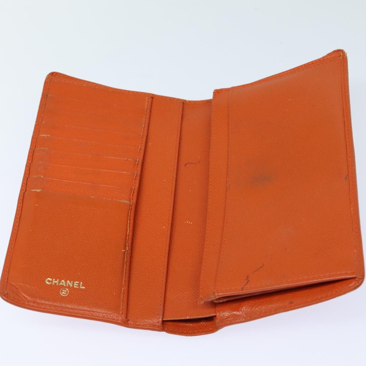 Chanel Orange Leather Wallet (Pre-Owned) Size ONE SIZE - 15 Thumbnail