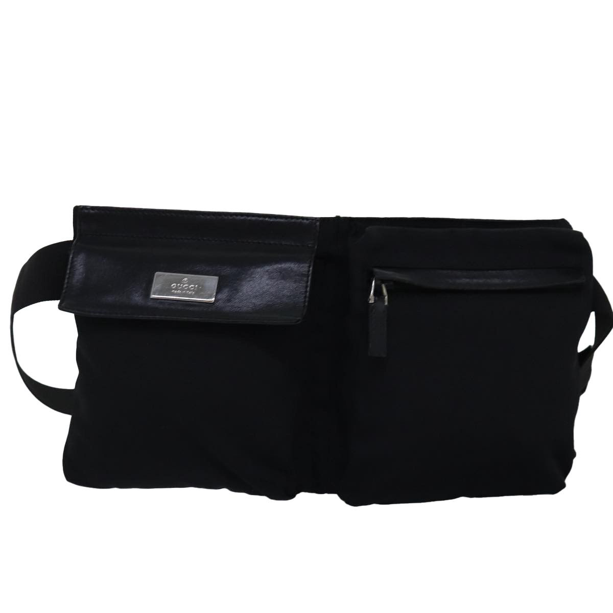 Gucci Belt Bag Black Synthetic Shoulder Bag (Pre-Owned) Size ONE SIZE - 10 Thumbnail